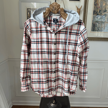 Pacsun Button Up Plaid Hoodie Flannel S - $375.67 MXN