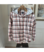 Pacsun Button Up Plaid Hoodie Flannel S - $20.16