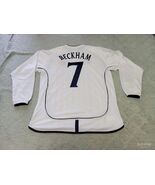 England 2002/03 Home Long Sleeve Shirt Name Set BECKHAM#7 - €32,39 EUR