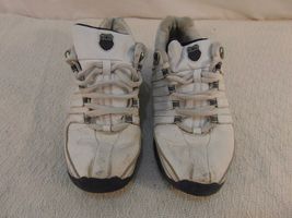 ADULT LIMITED EDITION VINTAGE K-SWISS WHITE MENS sz8 TENNIS ATHLETIC SHO... - $13.49