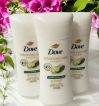 Dove Advanced Care Invisible+ 72HR Deodorant Cucumber &amp; Cactus Water 2.6... - $13.33