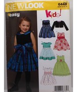 Vintage New Look Kids 6448 Sz A 1/2-4 Easy Dress - £14.94 GBP