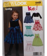 Vintage New Look Kids 6448 Sz A 1/2-4 Easy Dress - €16,49 EUR
