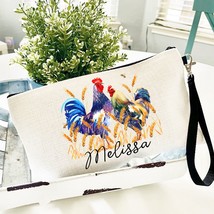 Personalized Name Chicken Bag, Chicken Gifts For Women, Chicken Lover Girl Zippe - £12.58 GBP
