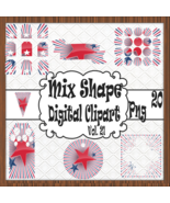 Mix Shape Digital Clipart Vol. 21 - £1.39 GBP