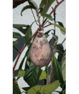 Copper Peruvian opal // Pink opal necklace With Celestite - $72.21 CAD
