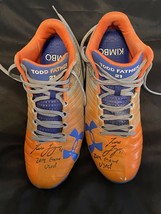 Todd Frazier Autographed 2019 NEW YORK METS Game Used Cleats W/ Inscription - $560.64