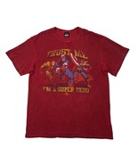 Marvel RARE 2012 Trust Me I&#39;m a Superhero T-Shirt Iron Man Thor Mens Large - €13,07 EUR