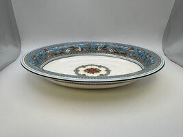Wedgwood Bone China FLORENTINE TURQUOISE 10" Oval Vegetable Serving Bowl - $64.99
