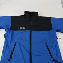 Columbia Titanium Men's Black & Blue Fleece Full Zip Jacket Pockets Size Large image 11
