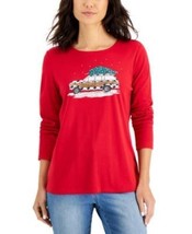 MSRP $37 Karen Scott Road Trip Holiday New Amore Red Size XL - £13.31 GBP