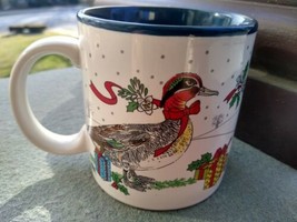 Mount Clemens Pottery Christmas  mug Bird Duck - £6.27 GBP