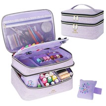 Sewing Supplies Organizer, Double-Layer Sewing Box Organizer Accessories Storage - £37.68 GBP