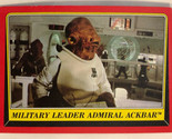 Vintage Star Wars Return of the Jedi trading card #124 Military Admiral ... - $2.97