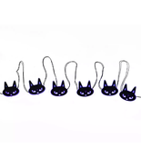 NEW Black Cat LED String Micro Lights 30 ct set purple battery power 9.5... - $10.95