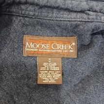 Moose Creek RN#116636 Men's M Faded Blue Cotton Heavyweight Long Sleeve Shirt image 3