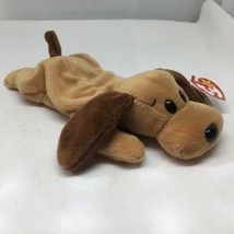 Ty Beanie Baby Bones Dog Plush Stuffed Animal Retired W Tag January 18 1994 - £15.97 GBP