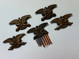 CIRCA 1886, GRAND ARMY OF THE REPUBLIC, GAR, EAGLE HANGERS, CLASP, GROUP... - $238.51 CAD