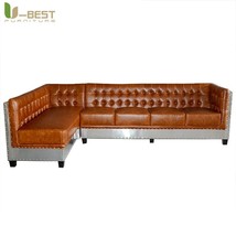 Industrial Retro Aviato Sofa Living Room Furniture Leather  Sofas Set Chair Pers - £2,495.22 GBP+