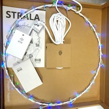 IKEA Strala LED Pendant Indoor Hanging Circlular Wreath 14" Light Multicolor - £31.60 GBP