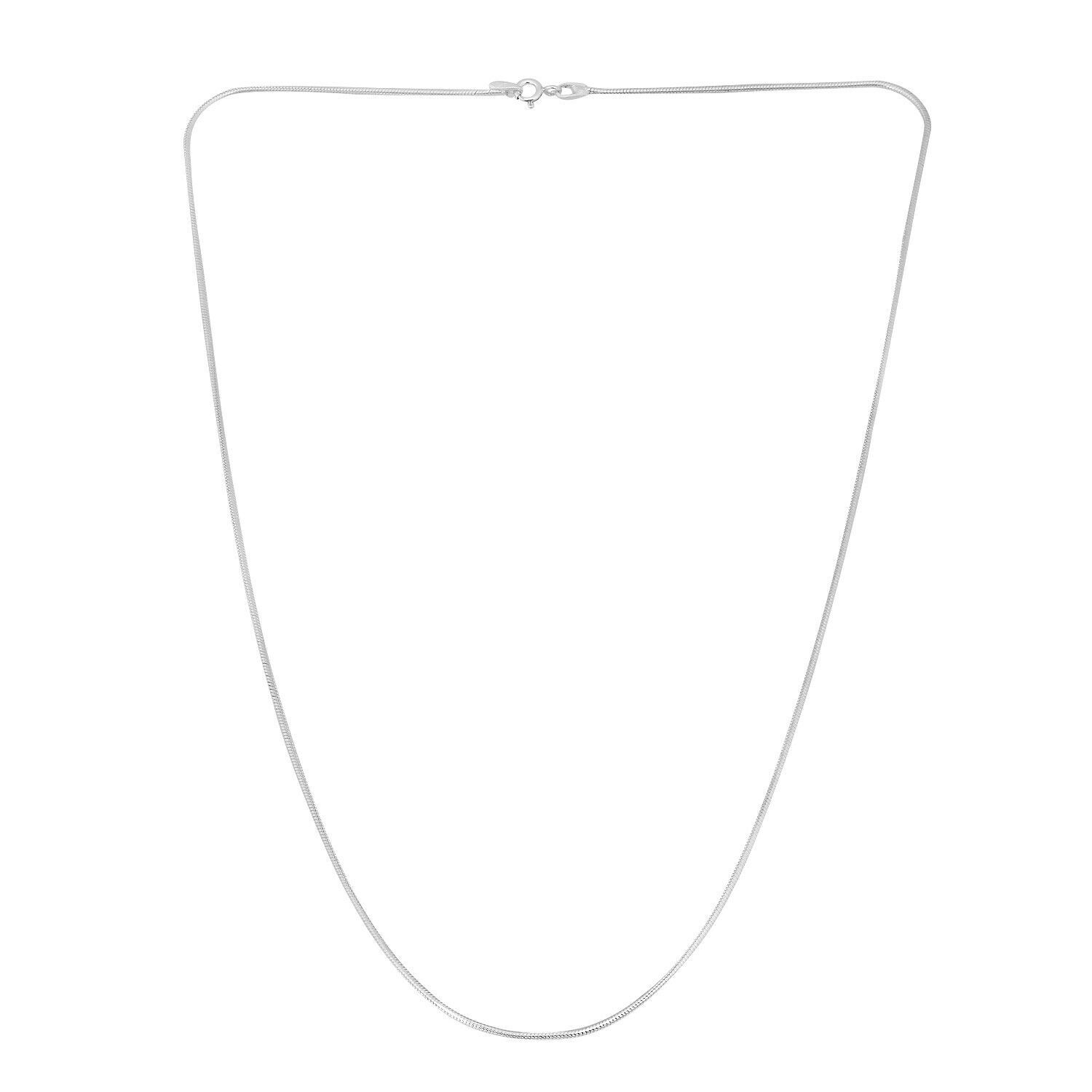 Handmade Artisan Crafted 925 Sterling Silver Round Snake Chain  jewelry 18&quot; - $21.11