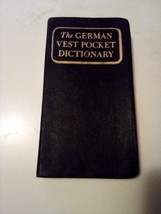 The German Vest Pocket Dictionary Jenni Karding Moulton 1959 Random House - £11.86 GBP