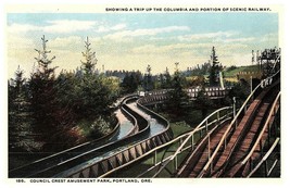 Council Crest Amusement Park Portland OR Columbia Scenic Railway Postcard - £7.09 GBP