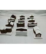 Lot Of (12) Custom White Player Board Game Building Pieces - $13.85