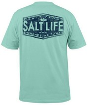 Mens Salt Life Atlantis Graphic Short Sleeve T-Shirt - Large - NWT - £15.14 GBP