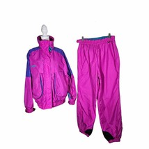 Vintage Columbia Powder Keg Ski Jacket and Pants Waterproof Pink Purple ... - £45.33 GBP