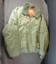 Vintage Wearguard Reversible Green Usaf Army Bomber MA-1 Flyers Jacket Large - £58.68 GBP