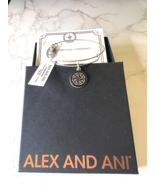 Alex and Ani Compass Charm Bangle NWT CIB and Description Card (AA Box5) - $19.34