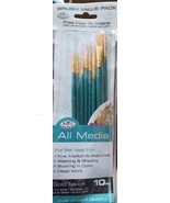 Gold Taklon Value Pack Brush Set-10/Pkg - $183.57 MXN