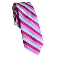 j. ferrar pink candy dapper striped Preppy Neck tie - $9.89