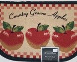 Printed Nylon Kitchen Rug (nonskid)(16&quot;x24&quot;) 3 COUNTRY GROWN APPLES,D Sh... - $15.83