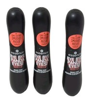 3 X Essence Bye Bye Panda Eyes! Smudge Proof Volumizing Mascara 01 Black  - £11.37 GBP