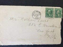 Old Vintage Collectible Part of Cover With 1 Cent Stamps USA 1920 - $3.50