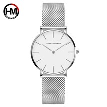 Movement 36Mm Waterproof Watch Women&#39;s Watch Simple Temperament Steel Chain Wome - £31.62 GBP