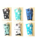 KG70 Floral Batik Women Plus Batwing Kaftan Dolman Women Maxi Dress Up t... - $29.90