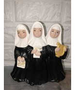 Vintage Three Singing Musical Nuns 6.75” Music Box Made In Japan - $716.07 MXN