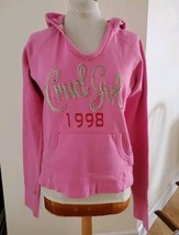 Western Cruel Girl Sweatshirt Large Hooded Cowgirl Embroidered Pink Colorado - £23.02 GBP
