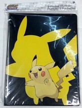 New Ultra Pro Pokemon Pikachu 9-Pocket Trading Card Portfolio Binder 15105-P - £18.37 GBP