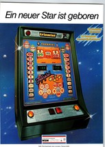 Lowen Triomint Topspiel Slot Machine Flyer Original German Text Vintage 2 Sides - £23.92 GBP