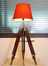Handmade Premium Teak Wooden Tripod Floor Lamp - Home Decorate - £129.55 GBP