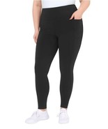 Mondetta Womens Leggings Black Pockets Stretch Moisture Wicking High-Rise - $53.32 CAD