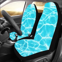 Clear Blue Turquoise Ocean Beach Water Car Seat Covers (Set of 2) - £38.59 GBP