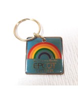 Vintage Walt Disney World Epcot Center Key Ring Keychain Rainbow blue go... - £29.23 GBP