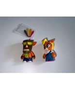 Kid Robot Crash Bandicoot Vinyl Mini Series Coco Bandicoot &amp; Crash Aku - £19.46 GBP