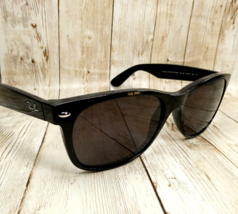 Ray Ban New Wayfarer Gloss Black Sunglasses FRAMES RB2132 901/BF 55-18-1... - £34.65 GBP