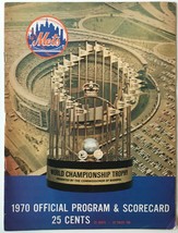 1970 NY Mets Official Program &amp; Scorecard - £22.40 GBP